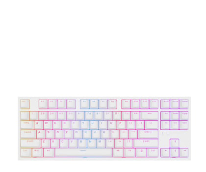 Klawiatura  przewodowa Genesis Thor 404 TKL Gateron Yellow PRO biała